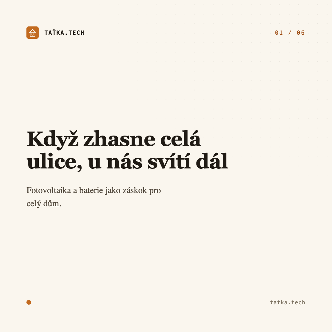 Carousel o záloze při výpadku proudu